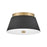 Lark Tess 2 Light Small Flush Mount, Black/Etched - 83511BK