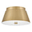 Lark Tess 2 Light Small Flush Mount, Lacquered Brass/Etched