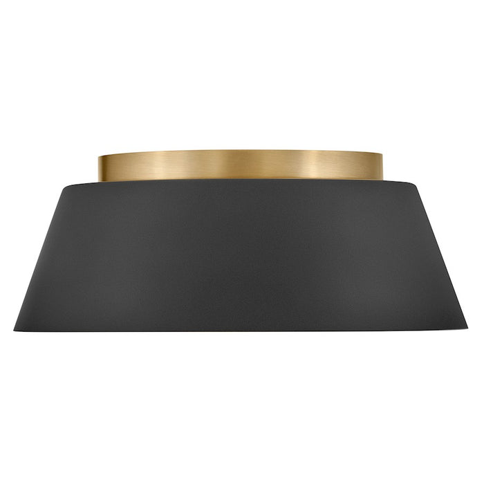 Lark Tess 2 Light Medium Flush Mount, Black/Etched