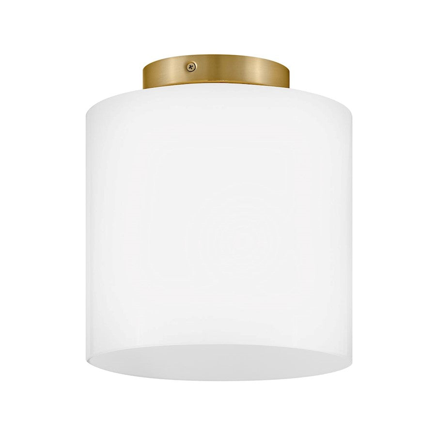 Lark Pippa 1 Light Extra Small Flush Mount, Brass/Cased Opal - 83533LCB