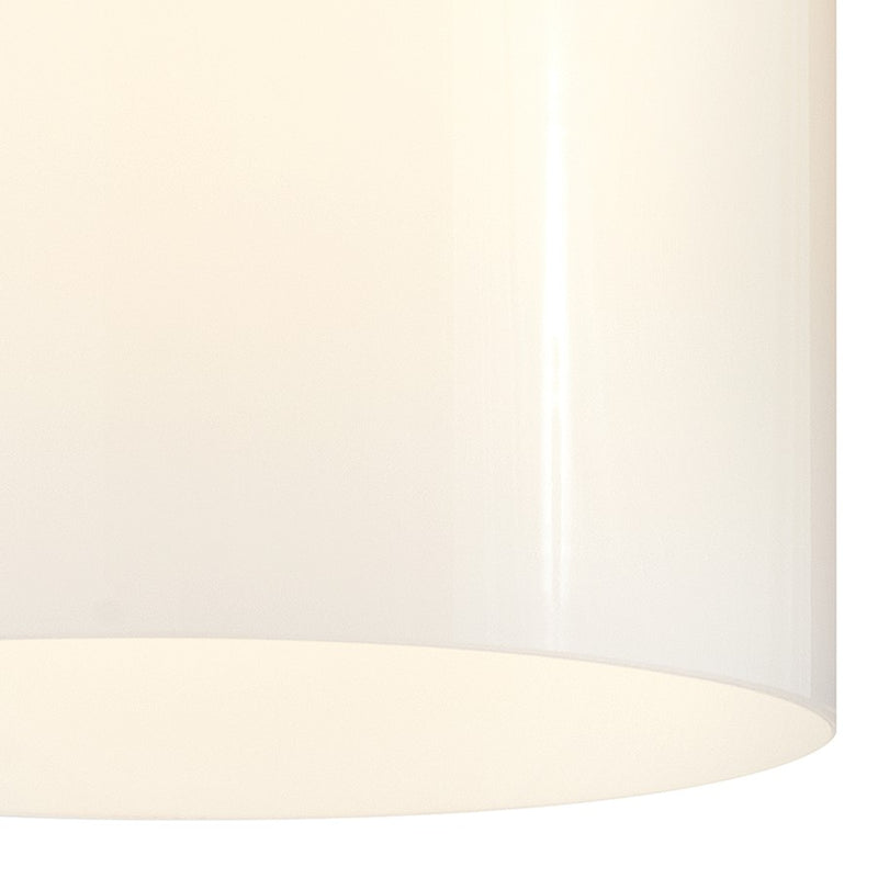Lark Pippa 1 Light Extra Small Flush Mount, Nickel/Cased Opal
