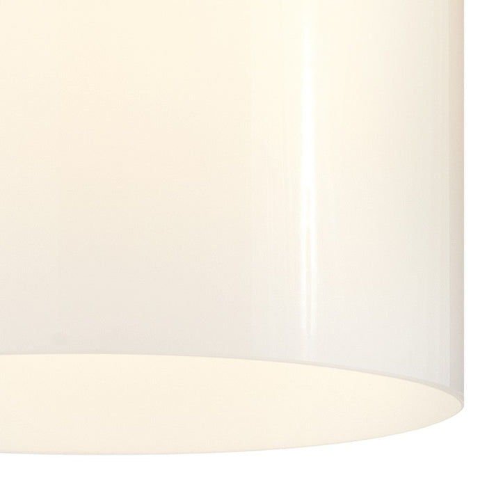 Lark Pippa 1 Light Extra Small Flush Mount, Nickel/Cased Opal