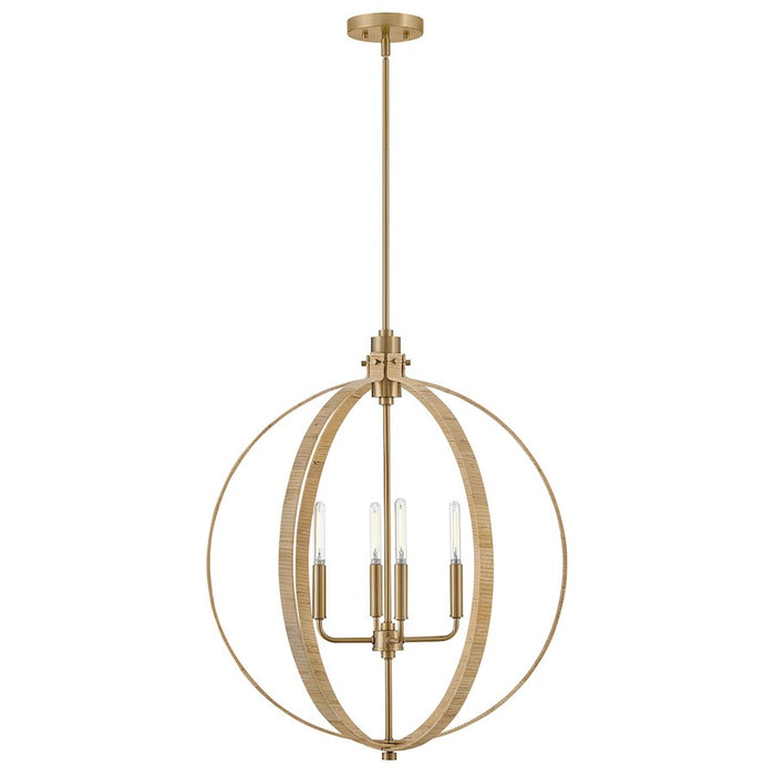 Lark Fallon 4 Light Medium Orb Chandelier, Lacquered Brass - 83554LCB-BAM