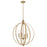 Lark Fallon 4 Light Medium Orb Chandelier, Lacquered Brass