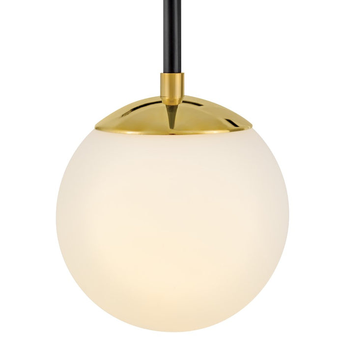 Lark Auggie 1 Light 10" Sconce, Bright Brass/Etched Opal