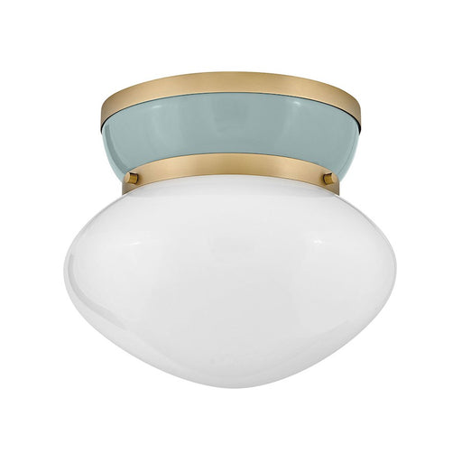 Lark Lucy 1 Light Small Flush Mount, Lacquered Brass/Cased Opal - 83601LCB-SF