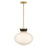Lark Lucy 1 Light 15" Pendant, Black/Cased Opal - 83604BK-LCB