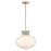 Lark Lucy 1 Light 15" Pendant, Lacquered Brass/Cased Opal - 83604LCB-SF