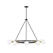 Lark Orla 10 Light Large Single Tier Chandelier, Black - 83610BK