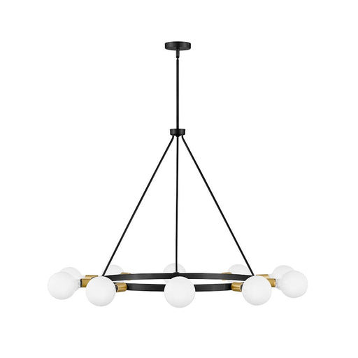 Lark Orla 10 Light Large Single Tier Chandelier, Black - 83610BK