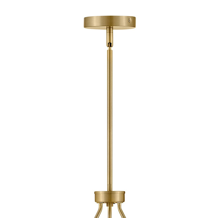 Lark Orla 10 Light Large Single Tier Chandelier, Lacquered Brass