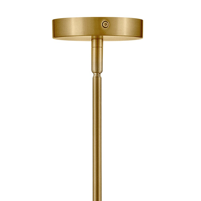 Lark Orla 6 Light Medium Single Tier Chandelier, Lacquered Brass