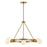 Lark Orla 6 Light Medium Single Tier Chandelier, Lacquered Brass