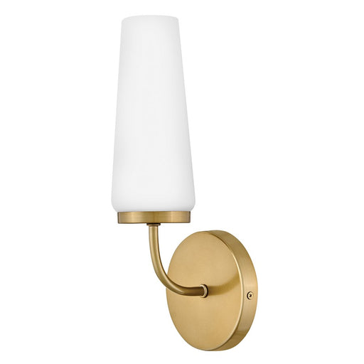 Lark Selma 1 Light Medium Sconce, Gold/Etched Opal