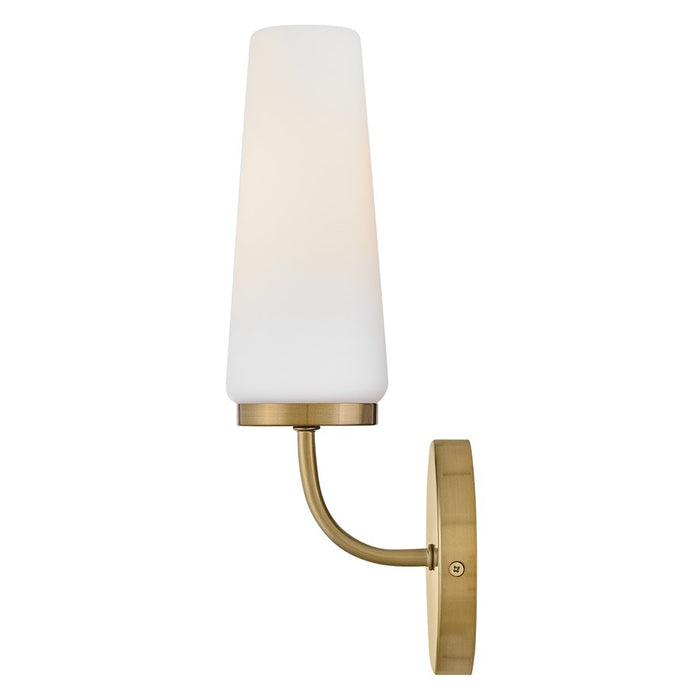 Lark Selma 1 Light Medium Sconce, Gold/Etched Opal