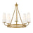 Lark Selma 5 Light Medium Single Tier Chandelier, Gold/Etched Opal