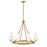 Lark Selma 8 Light Medium Single Tier Chandelier, Gold/Etched Opal - 83626GO