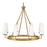Lark Selma 8 Light Medium Single Tier Chandelier, Gold/Etched Opal