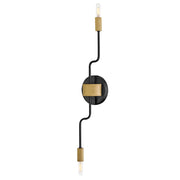 Lark Austen 2 Light 24" Sconce, Black - 83632BK-LCB