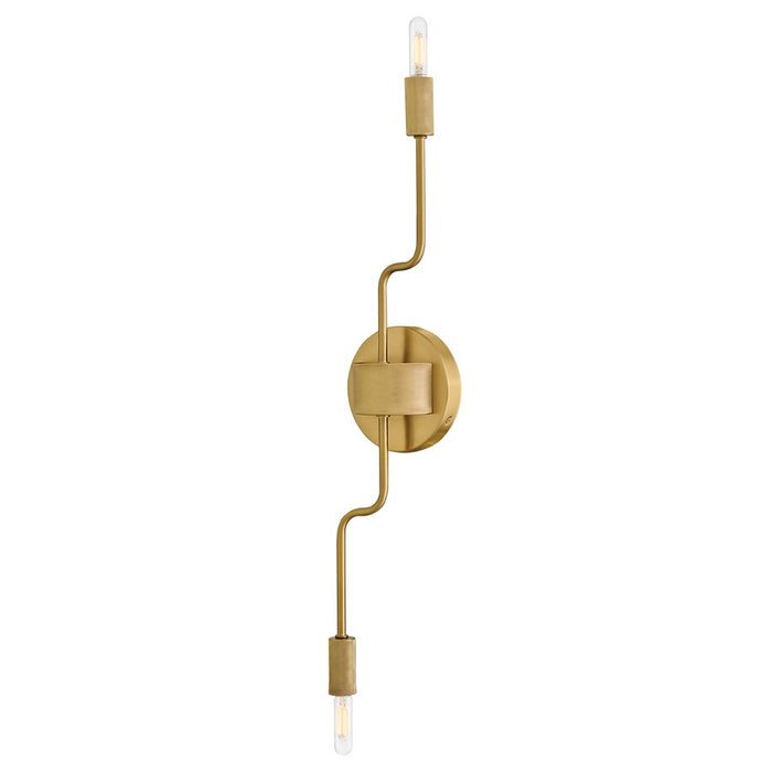 Lark Austen 2 Light 24" Sconce, Lacquered Brass - 83632LCB