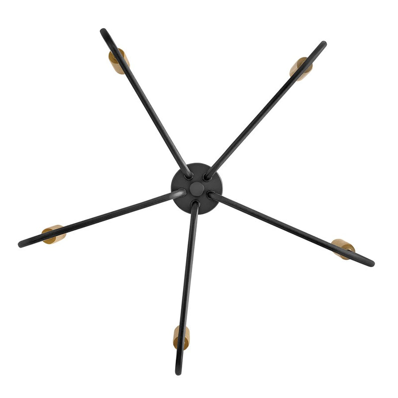 Lark Austen 5 Light 28" Single Tier Chandelier, Black