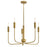 Lark Austen 5 Light 28" Single Tier Chandelier, Lacquered Brass