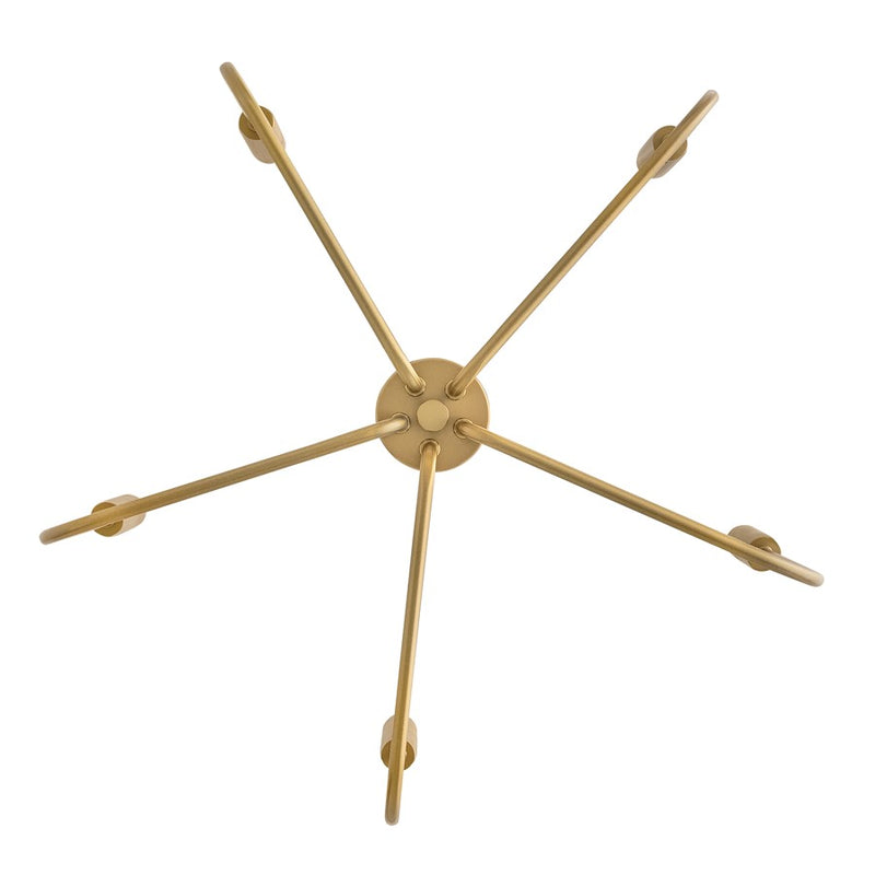 Lark Austen 5 Light 28" Single Tier Chandelier, Lacquered Brass