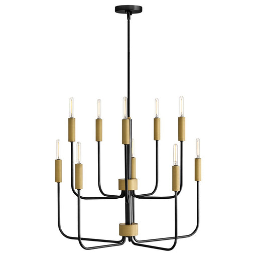 Lark Austen 10 Light 30" Multi Tier Chandelier, Black - 83636BK-LCB