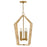 Lark Sammi 4 Light Large Pendant, Lacquered Brass