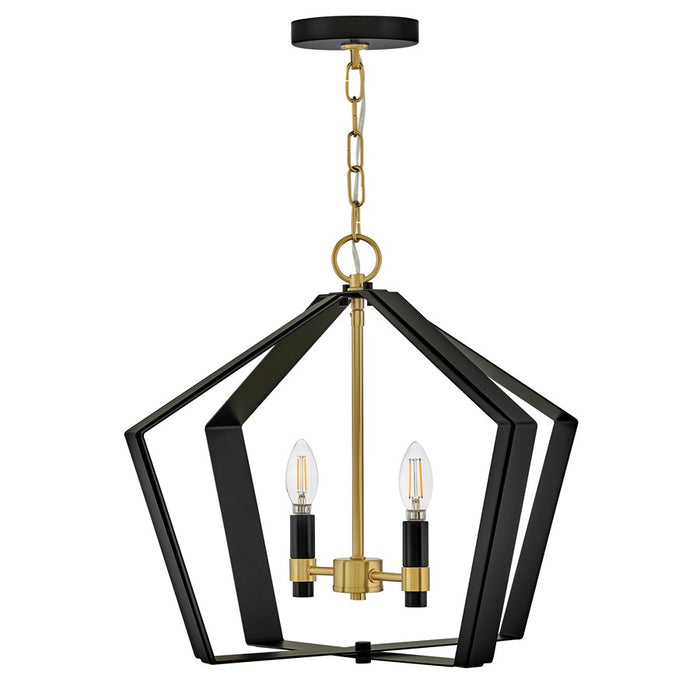 Lark Sammi 2 Light Large Pendant, Black