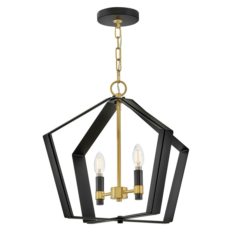 Lark Sammi 2 Light Large Pendant, Black