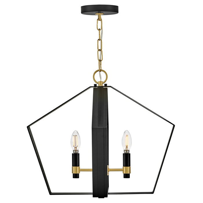 Lark Sammi 2 Light Large Pendant, Black