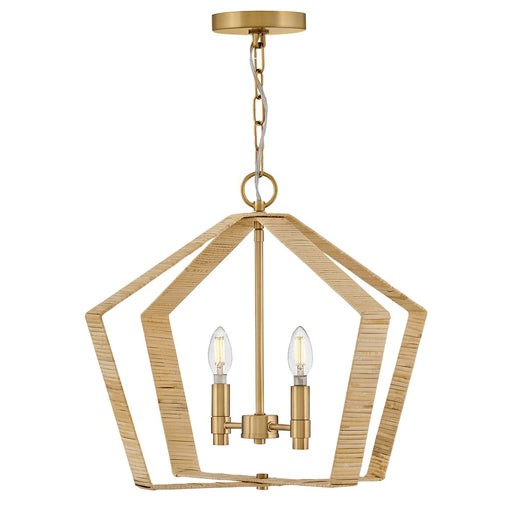 Lark Sammi 2 Light Large Pendant, Lacquered Brass - 83647LCB