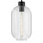 Lark Greer 1 Light Small Pendant, Black/Clear