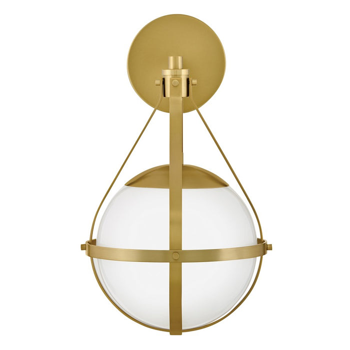 Lark Colby 1 Light 9" Sconce, Lacquered Brass/Cased Opal