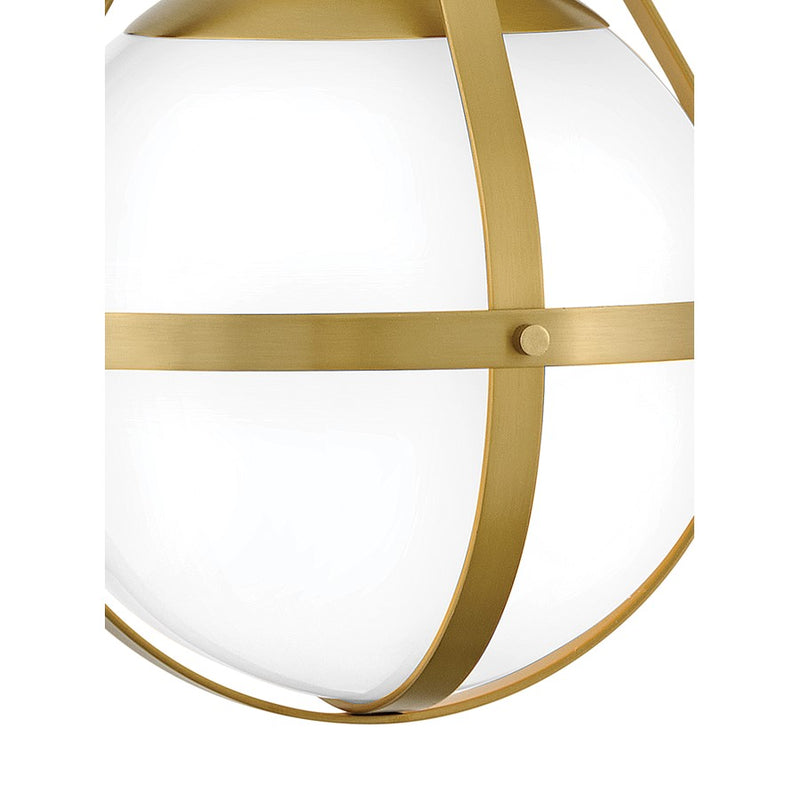 Lark Colby 9in 1-Light Wall Sconce | Modern Lacquered Brass Steel and Cased Opal Glass | Bedroom & Hallway Accent | 10.5 x 9.25 x 15.75 in | Model 83670LCB