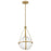 Lark Colby 1 Light 11" Pendant, Lacquered Brass/Cased Opal