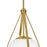 Lark Colby 1 Light 11" Pendant, Lacquered Brass/Cased Opal