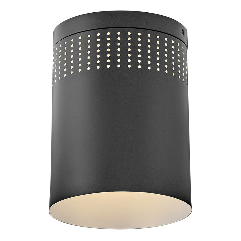 Lark Casey 1 Light 7.5" Flush Mount, Black