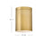 Lark Casey 1 Light 7.5" Flush Mount, Lacquered Brass
