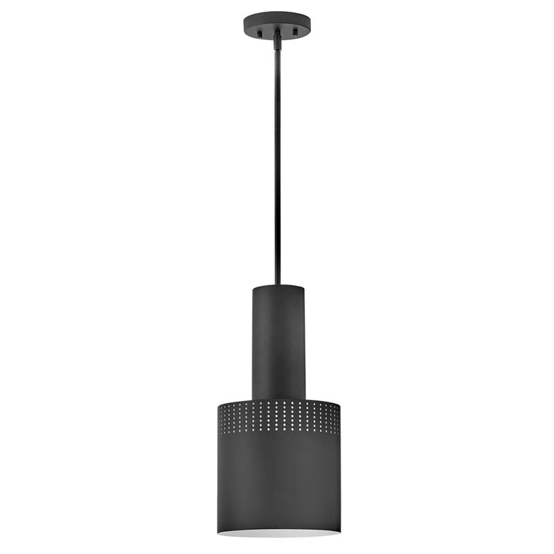 Lark Casey 1 Light 9" Pendant, Black