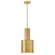 Lark Casey 1 Light 9" Pendant, Lacquered Brass - 83687LCB
