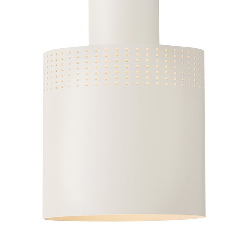 Lark Casey 1 Light 9" Pendant, Lacquered Brass/Satin Off White