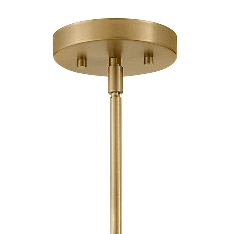 Lark Madi 16in 1-Light Pendant | Modern Lacquered Brass Steel and Matte White Shade | Kitchen Island & Dining Room | 16 x 16 x 11 in | Model 83707LCB-MW