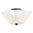 Lark Honey 3 Light Medium Semi-Flush Mount, Black/Cased Opal