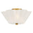 Lark Honey 3 Light Med. Semi-Flush Mount, Distressed Brass/Cased Opal