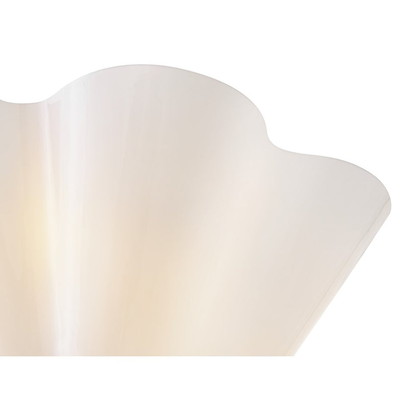Lark Honey 15in 3-Light Semi-Flush Mount | Classic Distressed Brass Steel and Cased Opal Glass | Entryway & Hallway | 15 x 15 x 7 in | Model 83713DA
