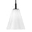 Lark Honey 1 Light Small Pendant, Black/Cased Opal