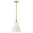 Lark Honey 1 Light Small Pendant, Lacquered Brass/Cased Opal