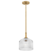Lark Lisette 1 Light Small Pendant, Lacquered Brass/Clear - 83727LCB
